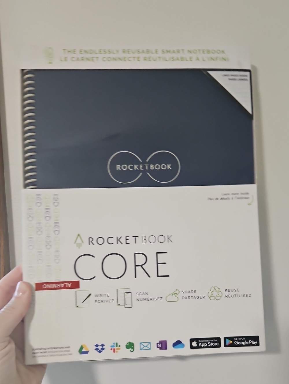 Roxketbook Core Reusable Smart Notebook - Navy